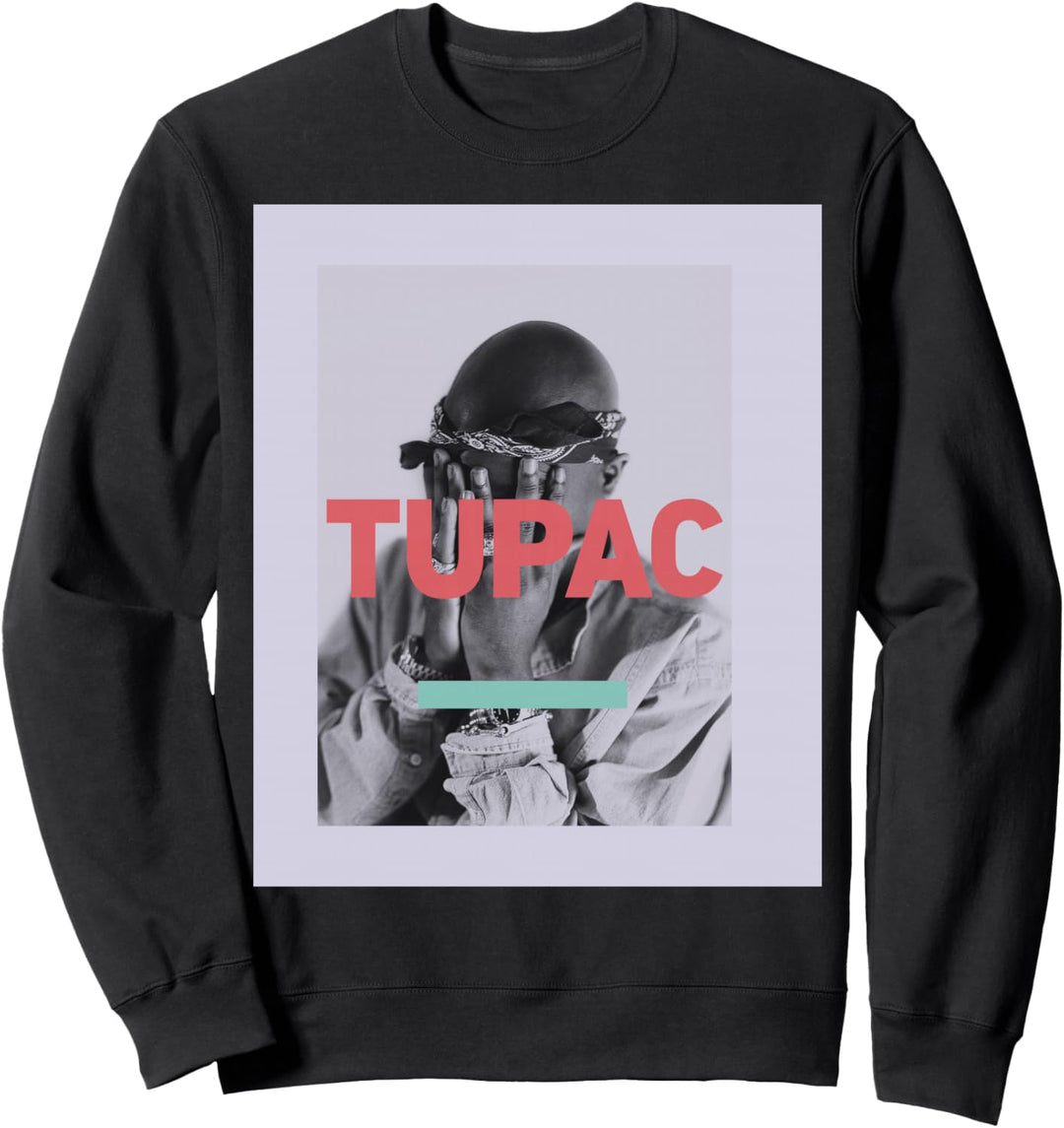 Tupac Offizielles Shut It Out Bandana-Foto Sweatshirt