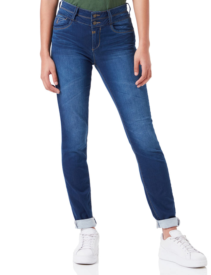 Timezone Damen Slim EnyaTZ Womenshape 25W / 32L Intense Blue Wash, 25W / 32L Intense Blue Wash