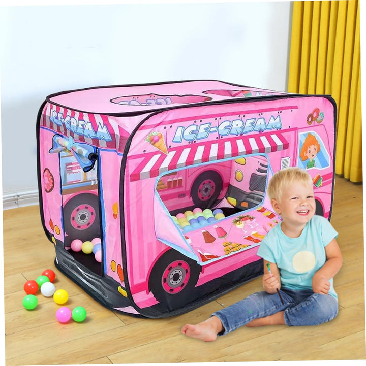 Faltbares Pop-up-Zelt für Kinder, atmungsaktiver Eiswagen mit hoher Dichte, grosses Spielzelt 44 x 3