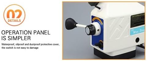 X-Achse Frästischvorschub, 220V Vorschubmotor Table Feed für bridgeport 0-210RPM, Vorschub für Fräsm