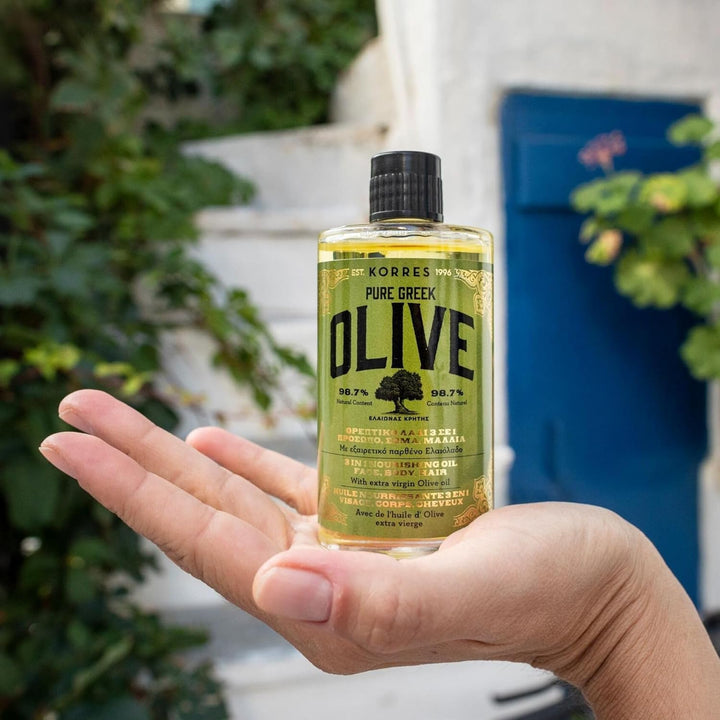 KORRES Olive Nährendes 3in1 Öl für intensive Feuchtigkeit, dermatologisch getestet, vegan, 100 ml