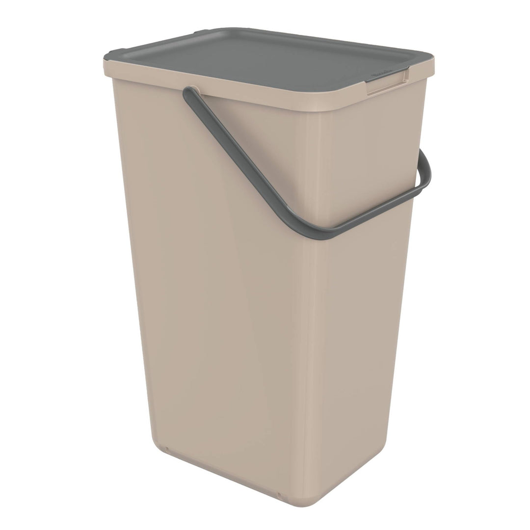 SUNDIS Loops, 32L Mülleimer für Mülltrennung im Innenbereich, rechteckig, aus recyceltem Kunststoff,
