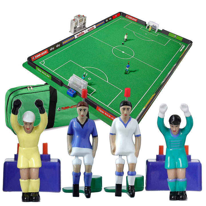 TIPP-KICK Super Cup Italia Set: 1x extra grosses Spielfeld mit Bande, 2X Top Kicker, 2X Torwart „Ton