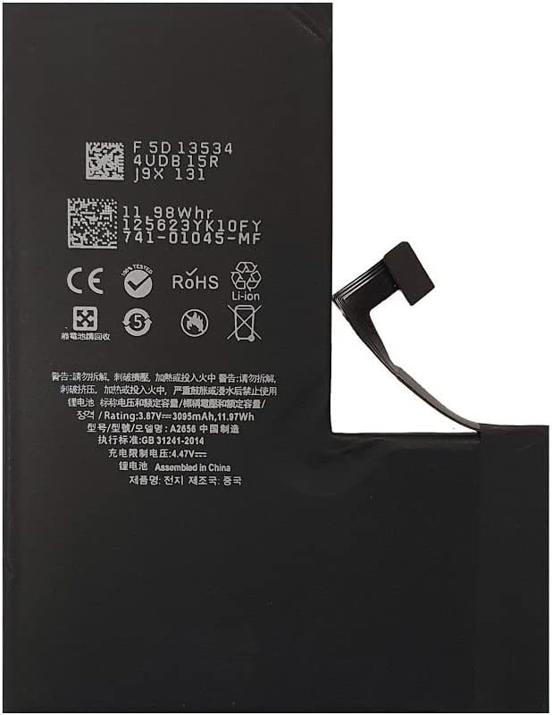 Smartex® Li-Ion Ersatz Akku/Batterie kompatibel mit iPhone 13 Pro | 3095 mAh | Akku ohne Ladezyklen