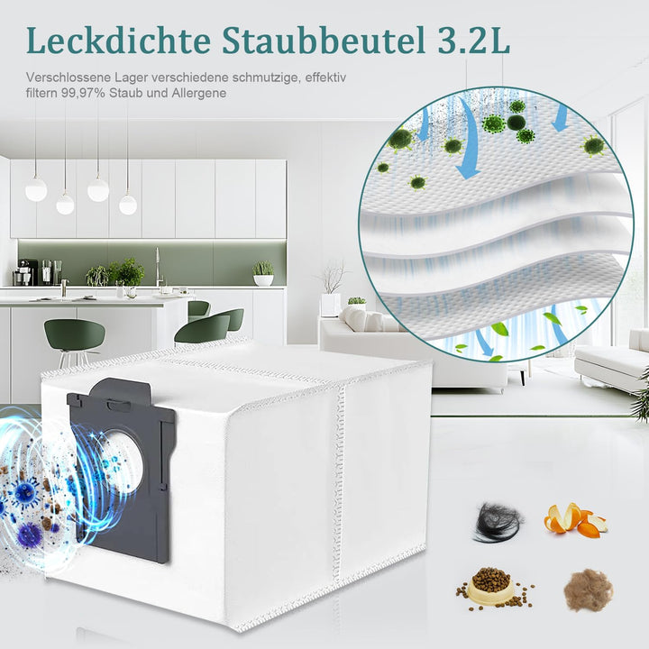 Zubehör Ersatzteile für Dreame L10s Pro Ultra Heat/L10s Ultra Gen 2/L40 Ultra AE/X30 Ultra, Ersatzte