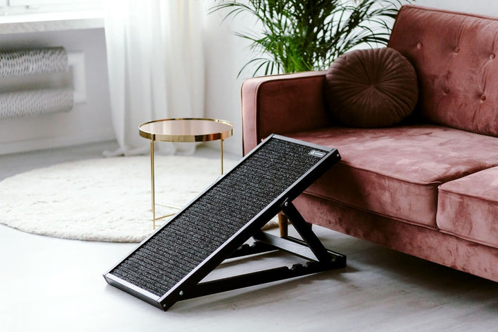 Hunderampe Skipper Hundetreppe 93x44 cm in versch. Farben (schwarz, 93x44 in cm) Schwarz 93x44 in cm