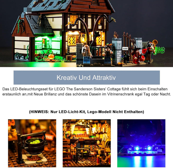 Led Licht Set für Lego 21341 Disney Hocus Pocus: The Sanderson Sisters&