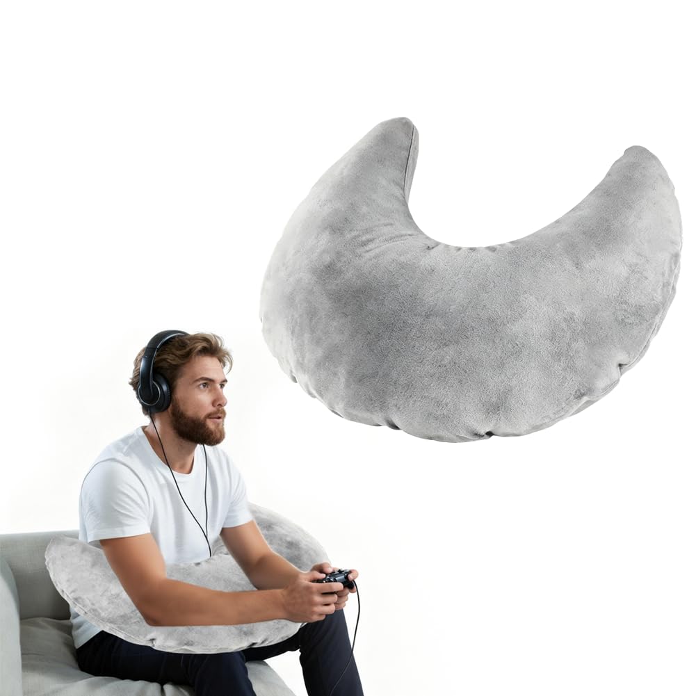 Gaming Kissen Lesekissen, Ergonomic Aufblasbares Armstützkissen für Lange Gaming-Sessions, Häkelkiss