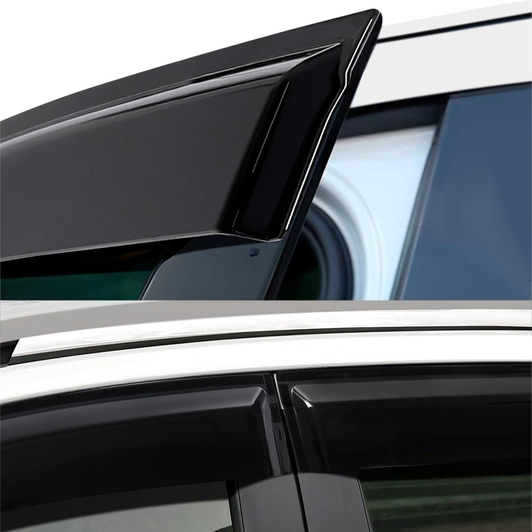 JHCHAN Windabweiser Regenabweiser Schwarz für Ford Ranger 2012-2022 Wildtrak T6 T7 T8 XL XLT Limited