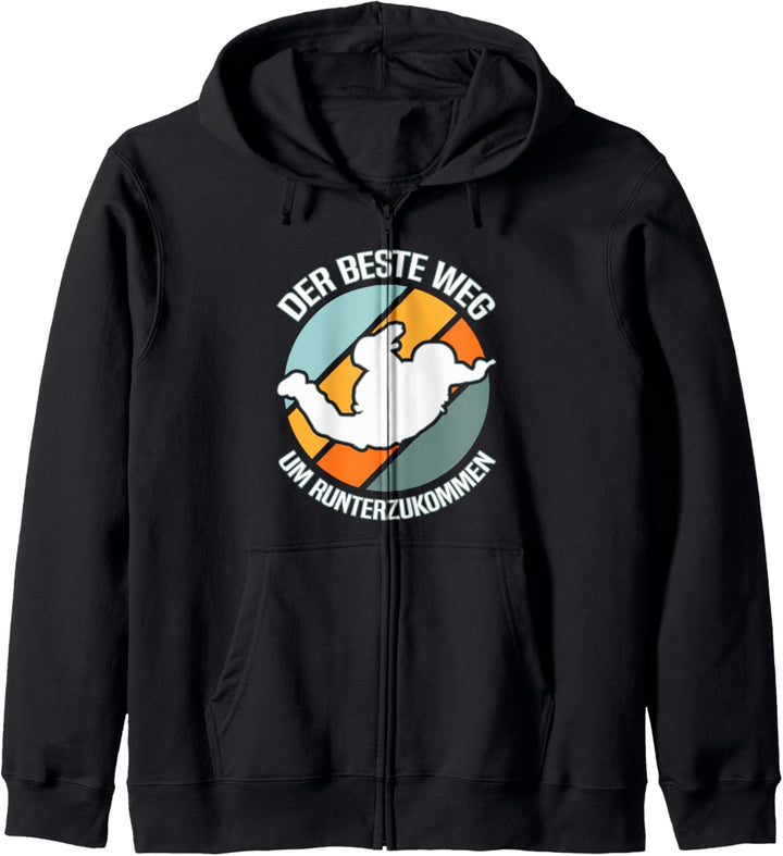 Der beste Weg Fallschirmspringen Fallschirmspringer Kapuzenjacke