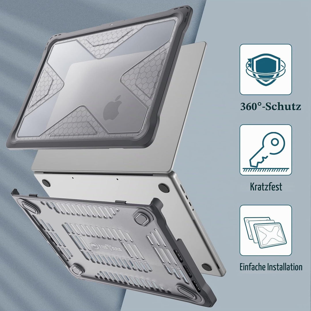 Fintie Hülle Kompatibel mit MacBook Pro 14" (2023-2021 Freisetzung) A2992 A2918 A2779 A2442 M3 M2 M1