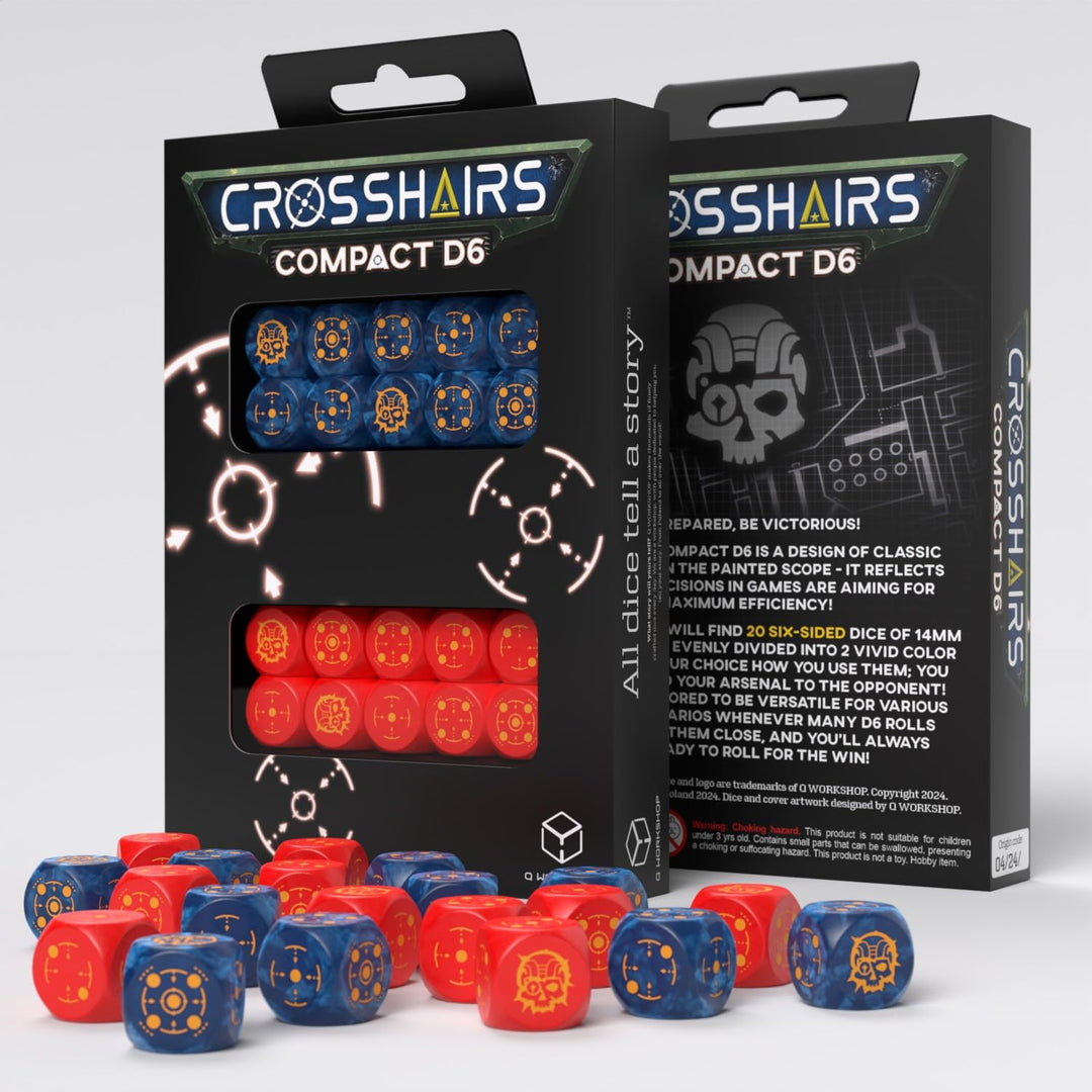 Q-Workshop Crosshairs Compact D6: Cobalt & Red