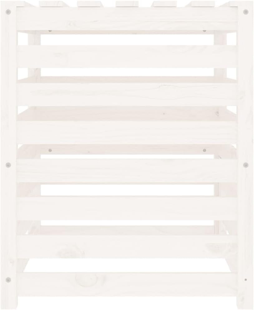 vidaXL Komposter, Gartenkomposter Latten-Design, Holzkomposter mit Deckel Klappe, Kompostbehälter Ko