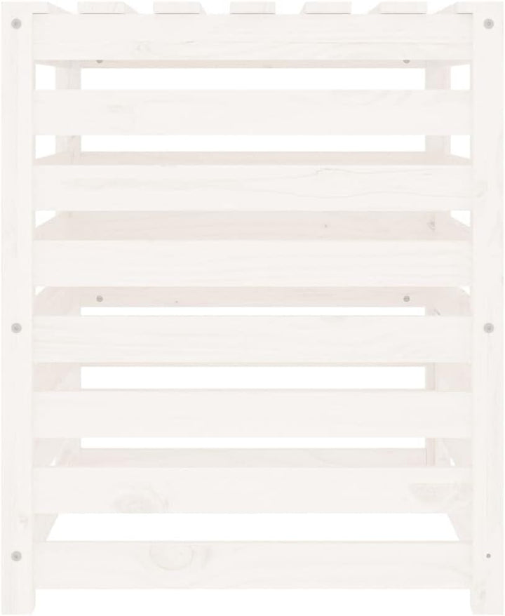 vidaXL Komposter, Gartenkomposter Latten-Design, Holzkomposter mit Deckel Klappe, Kompostbehälter Ko