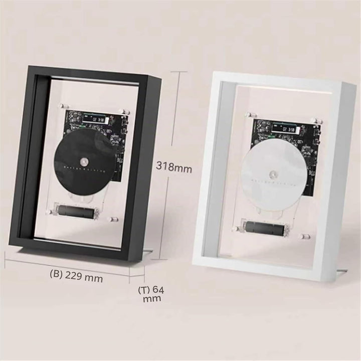CD-Player Zum Dekorieren, Musik-Deko-Bilderrahmen Mit Fernbedienung, Bluetooth 5.0/3,5-mm-AUX-Ausgan
