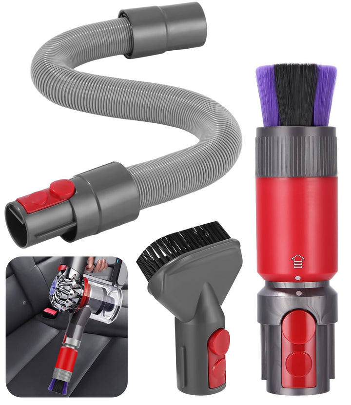 3 Rückstandsloser Staubpinsel Staubsauger Zubehör,Kratzfreie Staubbürste V15/V8/V10/V11/V12 mit Flex