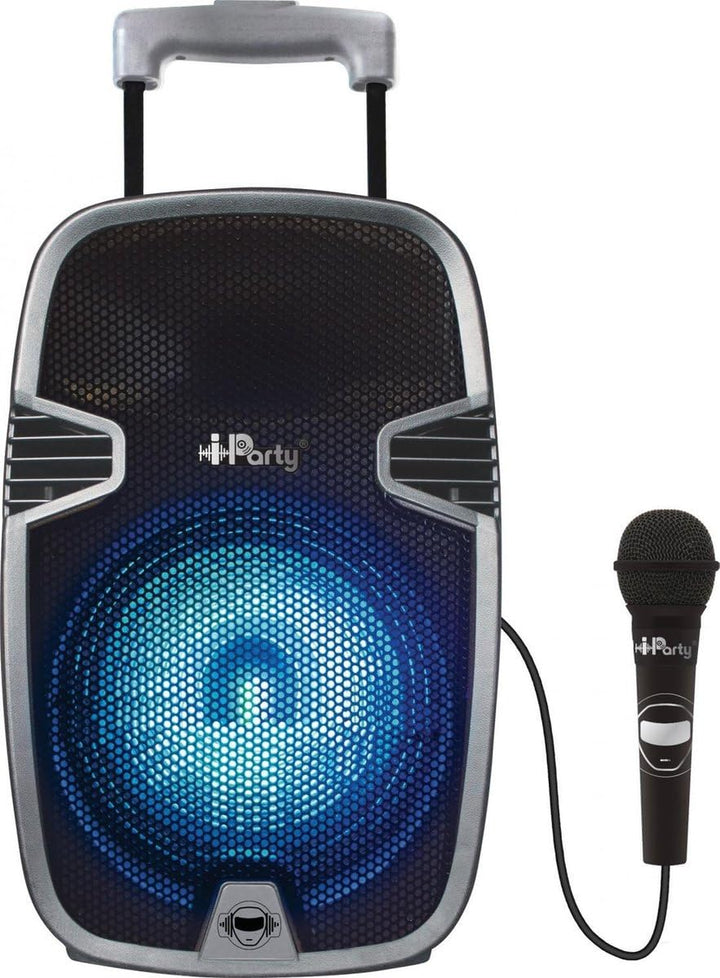 Lexibook, iParty, Bluetooth-Karaoke-Lautsprecher, Trolley mit Lichteffekten und Mikrofon im Lieferum