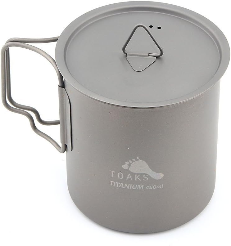 TOAKS Camping Titan Topf Becher Schale (375ml, 450ml, 550ml, 650ml, 700ml, 750ml, 900ml), Outdoor Pi