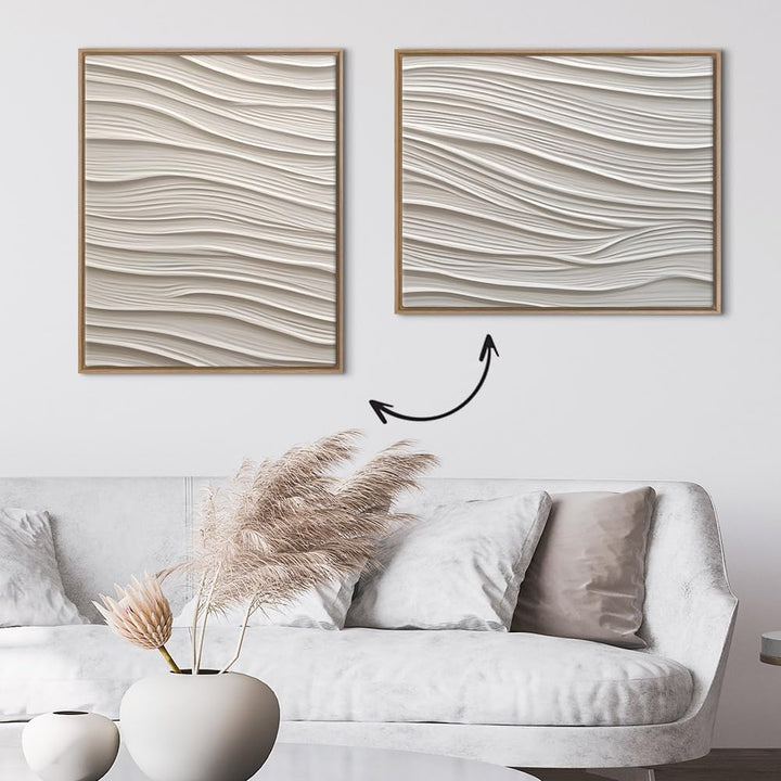 Haak Schattenfugenrahmen Flora in Eiche Natur (Dekor) 29,7x42cm (DIN A3) 29,7x42 cm (DIN A3) Eiche N