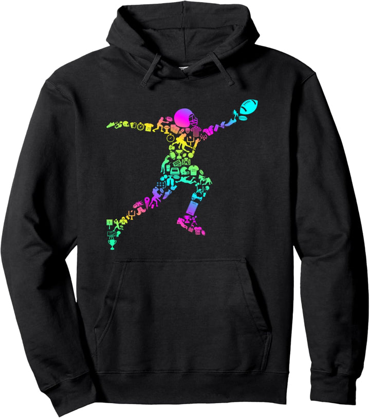 American Football Rugby Ball Football Trikot Mädchen Pullover Hoodie