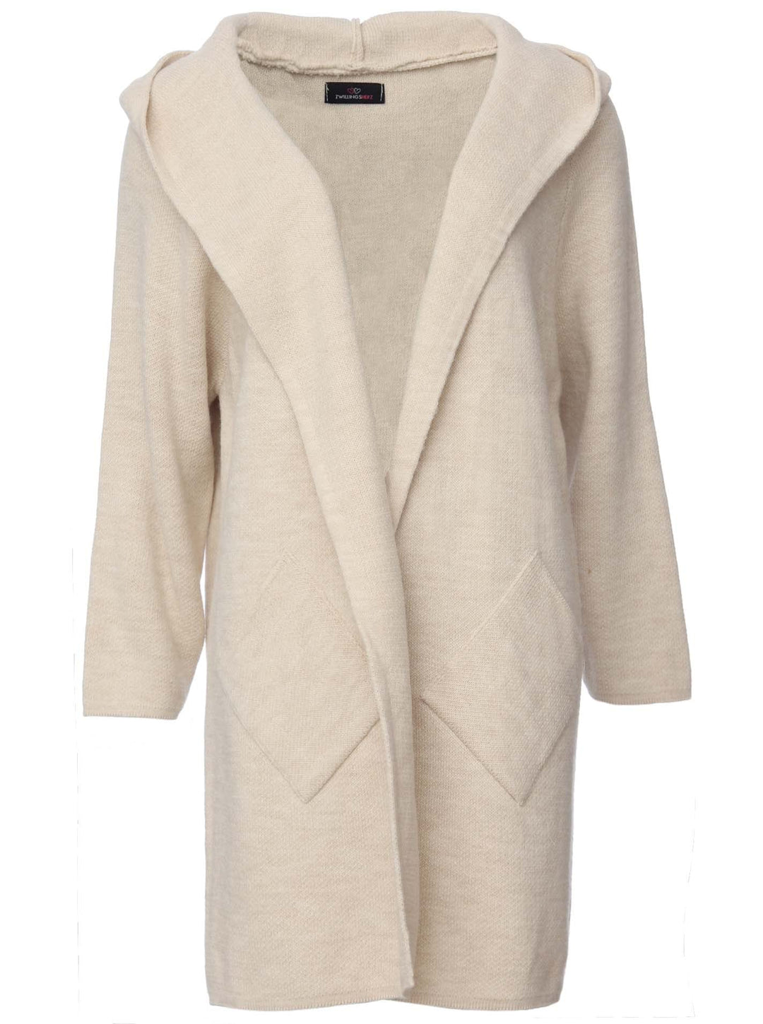 Zwillingsherz Strickjacke Cardigan für Damen - Hochwertiger Mantel Überwurf warm kuschelig weich mit