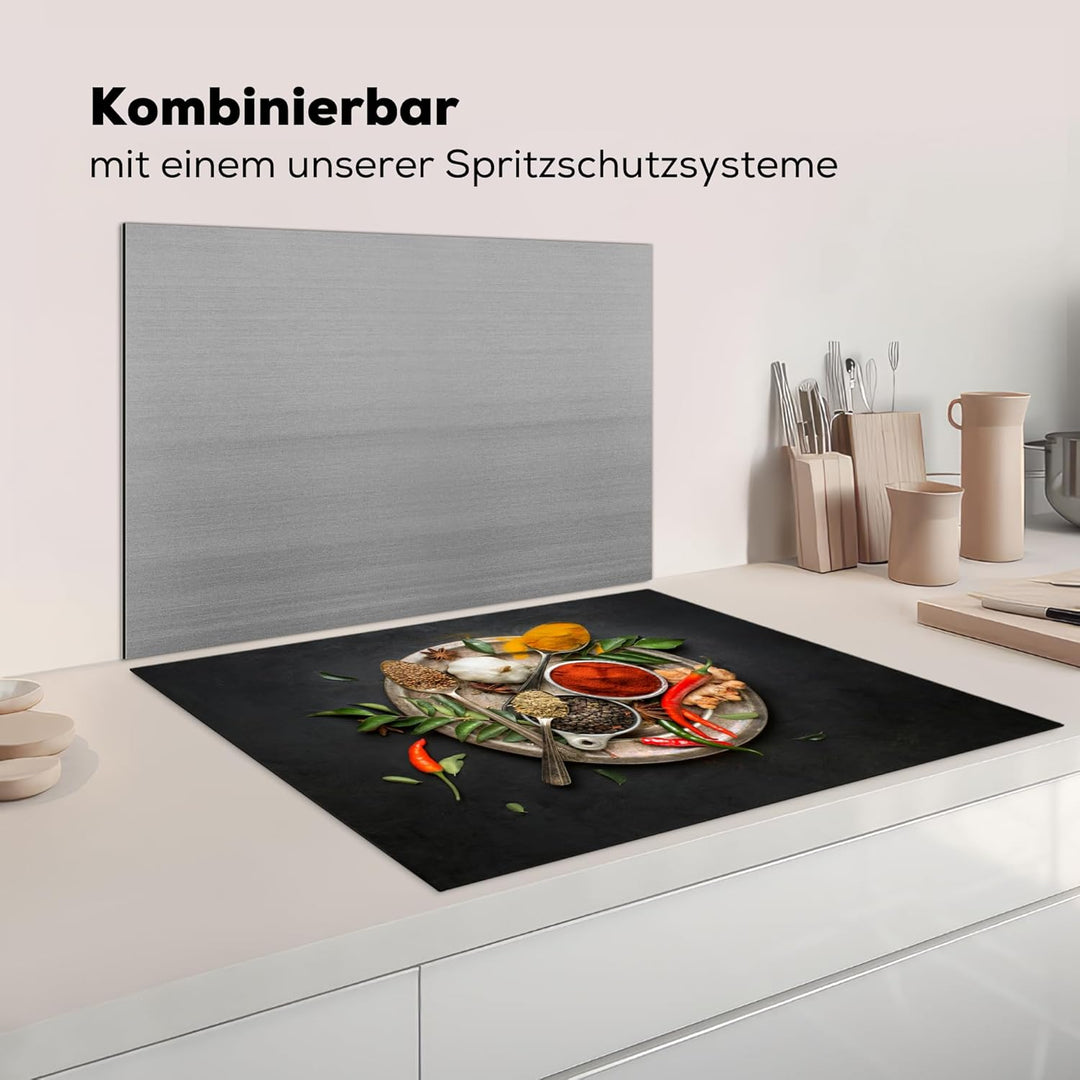 KitchenYeah© Herdabdeckplatte Einteilig Küche Ceranfeld Abdeckplatte Cerankochfeld Abdeckung Indukti