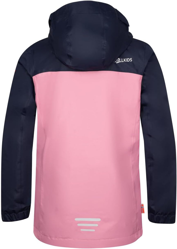 Trollkids Girls Bryggen 3in1 Jacket 164 Navy/Mauve, 164 Navy/Mauve