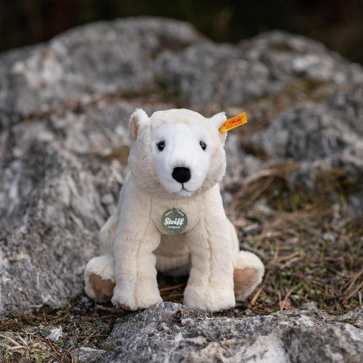 Steiff 062575 Teddies for Tomorrow Siro Eisbär 30cm, Creme sitzend