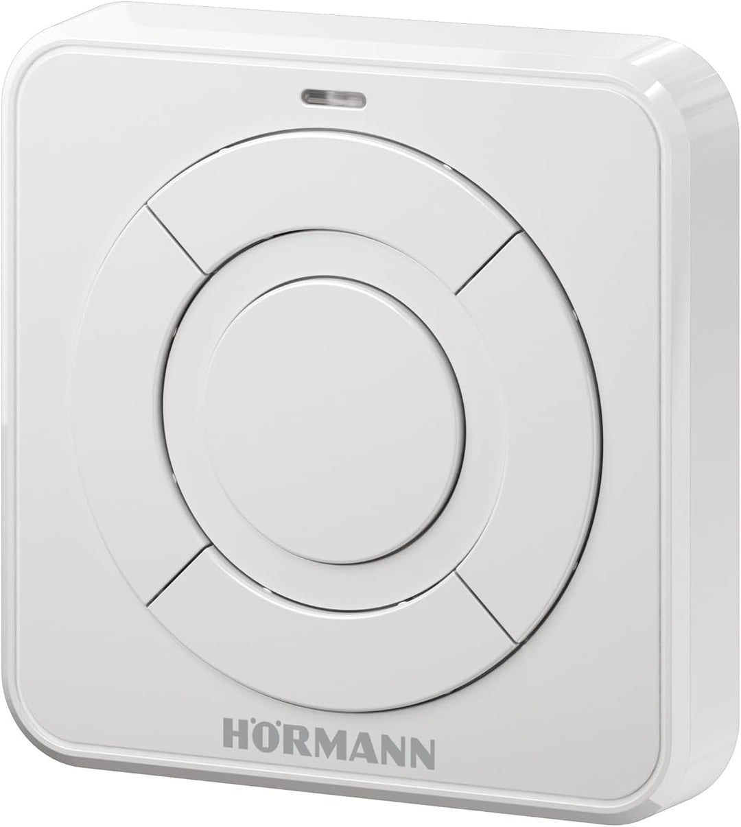 Hörmann Funk-Innentaster FIT 5 BS (Vier Tastenfunktionen + Abfragetaste, Weiss, intuitive Bedienung,