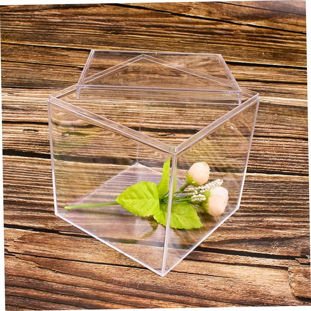SHOWERORO 9 Stücke Boxen Süssigkeiten Schmuckschatulle Klar Behälter Box Mit Deckel Dekorative Aufbe