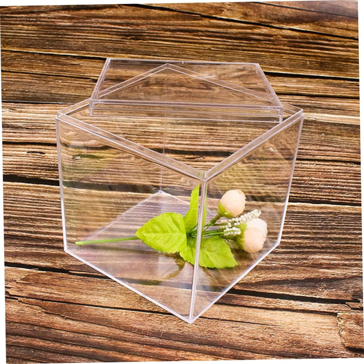 SHOWERORO 9 Stücke Boxen Süssigkeiten Schmuckschatulle Klar Behälter Box Mit Deckel Dekorative Aufbe