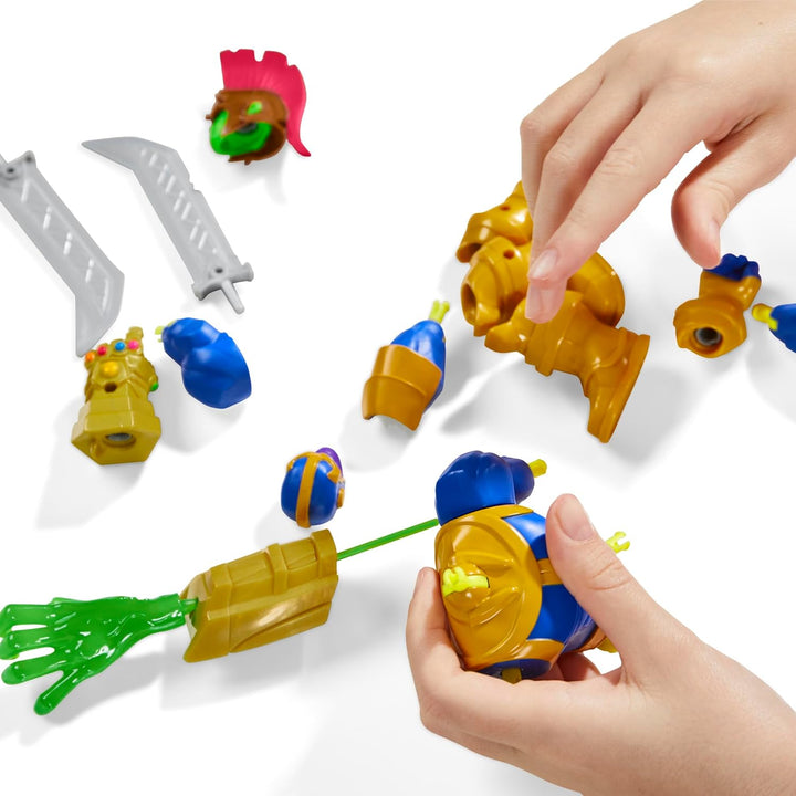MixMashers Marvel Thanos individualisierbare Avengers Mix-and-Match Deluxe Action-Figur & Accessoire