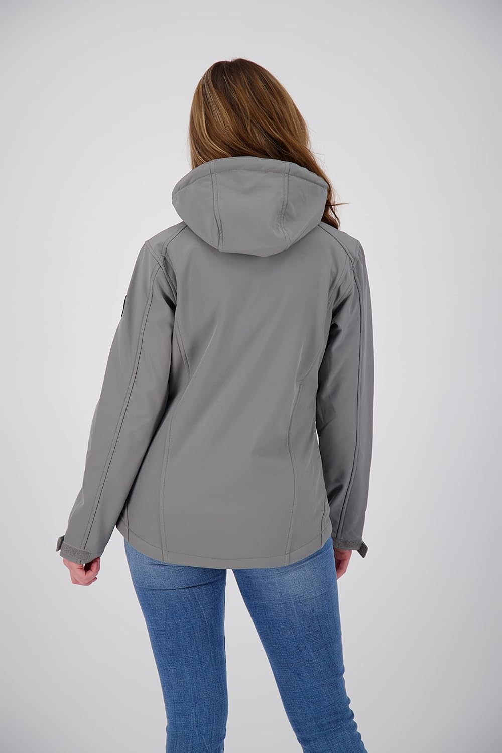 Ankerglut Damen Abnehmbarer Kapuze Gefüttert Übergangsjacke Windbreaker #Ankerglutfreude Softshellja