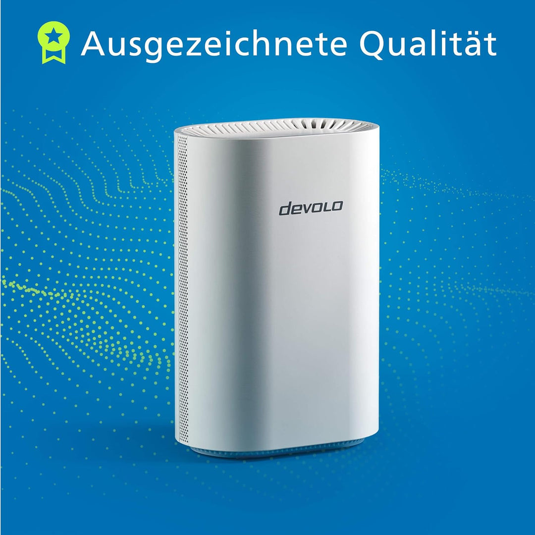 devolo WiFi 7 Mesh BE6500 Erweiterung, Highspeed Mesh-WLAN-System, WLAN-Verstärker, bis zu 6.500 Mbi