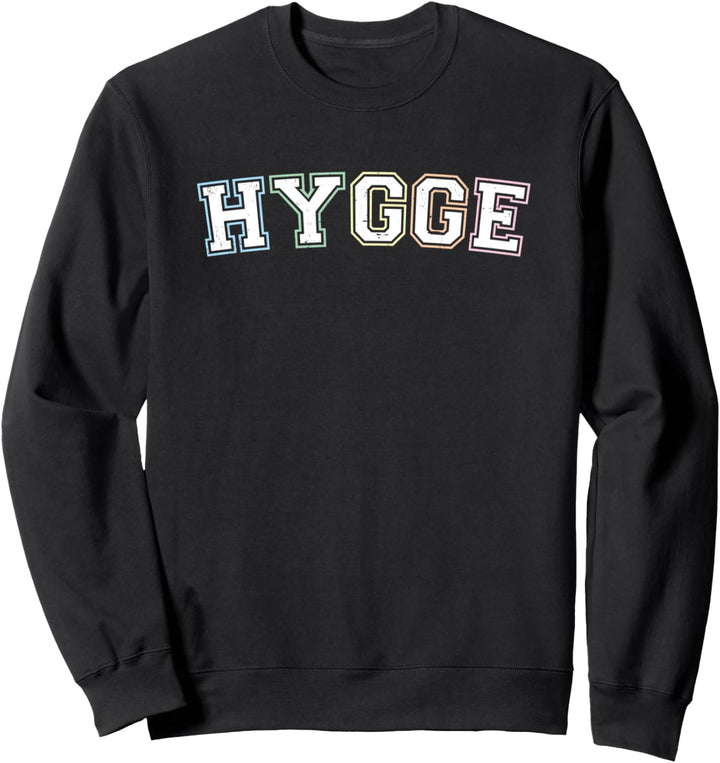 Hygge Colorful Rainbow Cozy Danish Hygge Sweatshirt