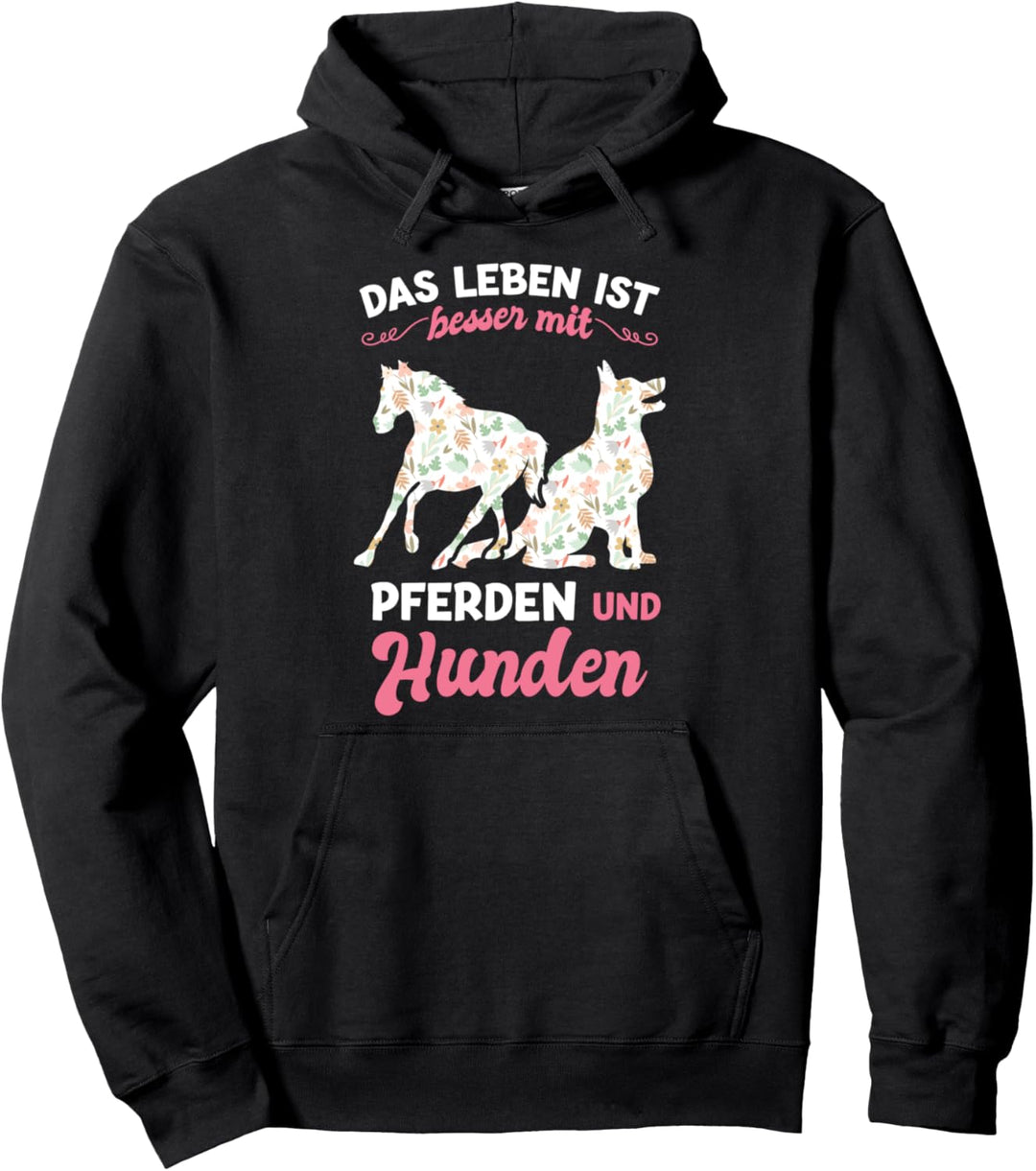Hunde Pferde Hund Pullover Hoodie