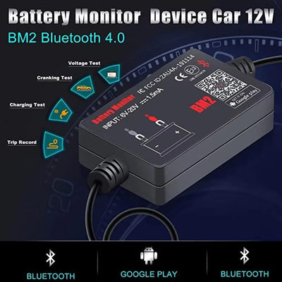 batterietester 12V Bluetooth Wireless Automotive Akku Last Tester Ladegerät Diagnose Analyzer Monito