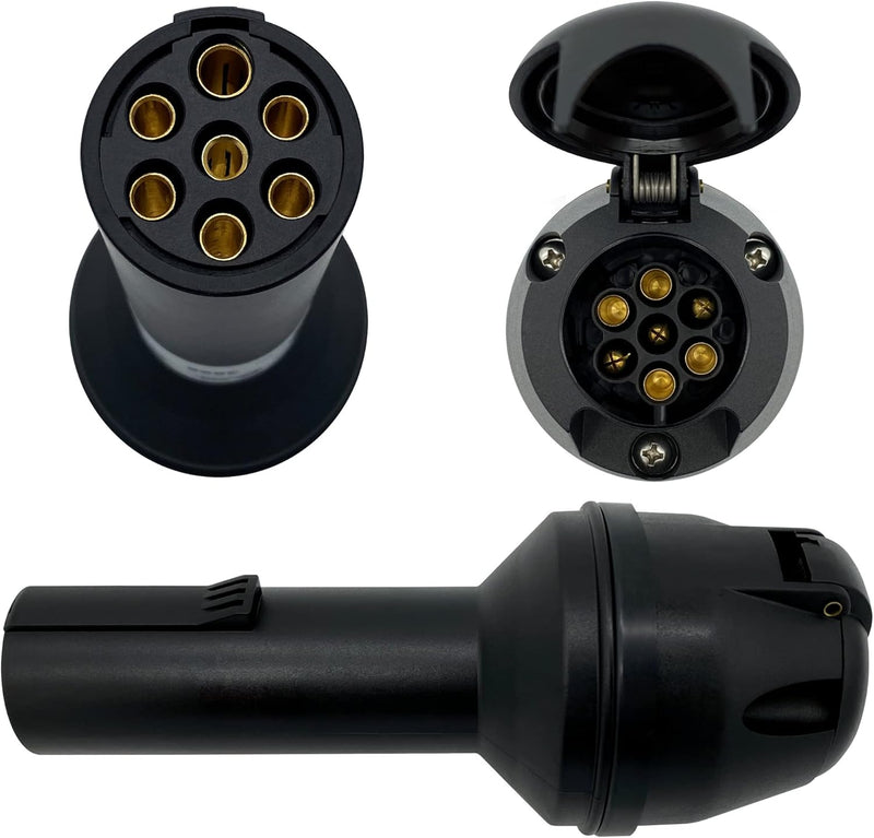 SAMETRUCK Spannungswandler Adapter 7 pol LKW 24V 12V Anhänger Can Bus Spannungsreduzierer