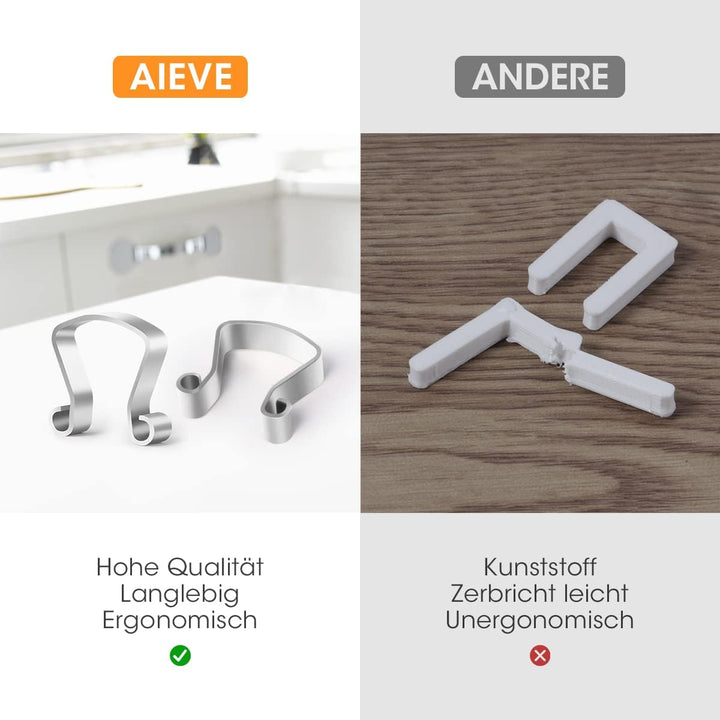 AIEVE 2 Stk. Messer Fix Clips und Dichtungsringe Set kompatibel mit Lidl Monsieur Cuisine Connect, C