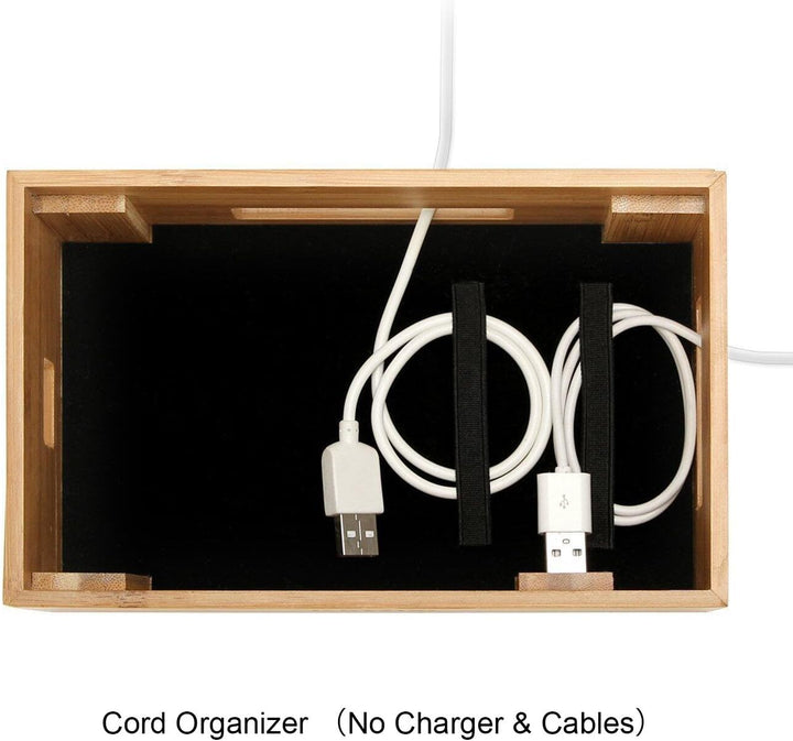 iCozzier Mini Bambus iWatch Ständer Multifunktionelle Ladestation und Kabel Organizer Docking Statio