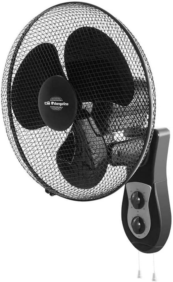 Orbegozo WF 0141 Wandventilator, oszillierend, 3 Geschwindigkeitsstufen, Timer, Flügel 40 cm, 40