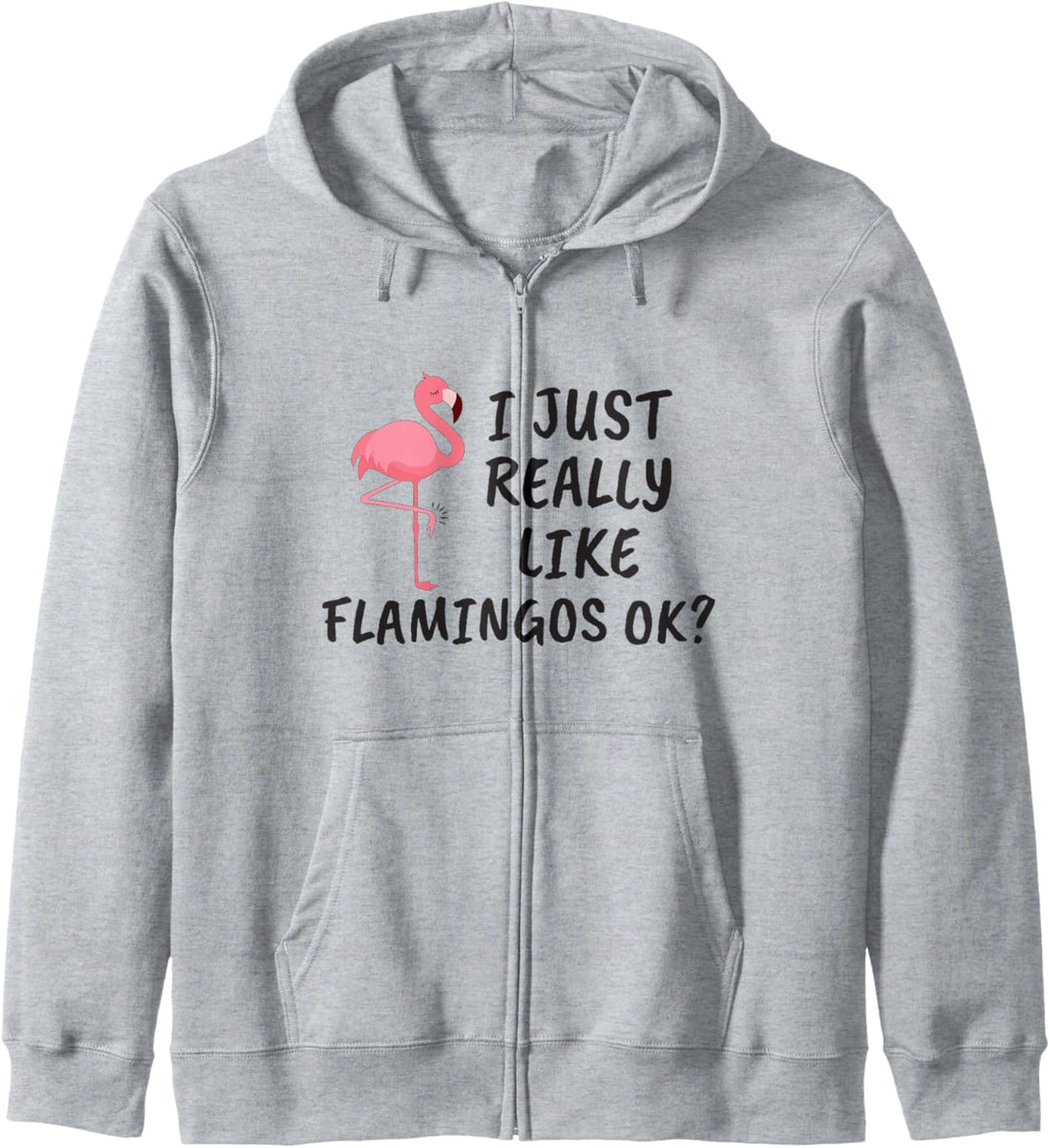 Flamingo-Geschenk Ich mag Flamingos einfach sehr gern, okay? Kapuzenjacke