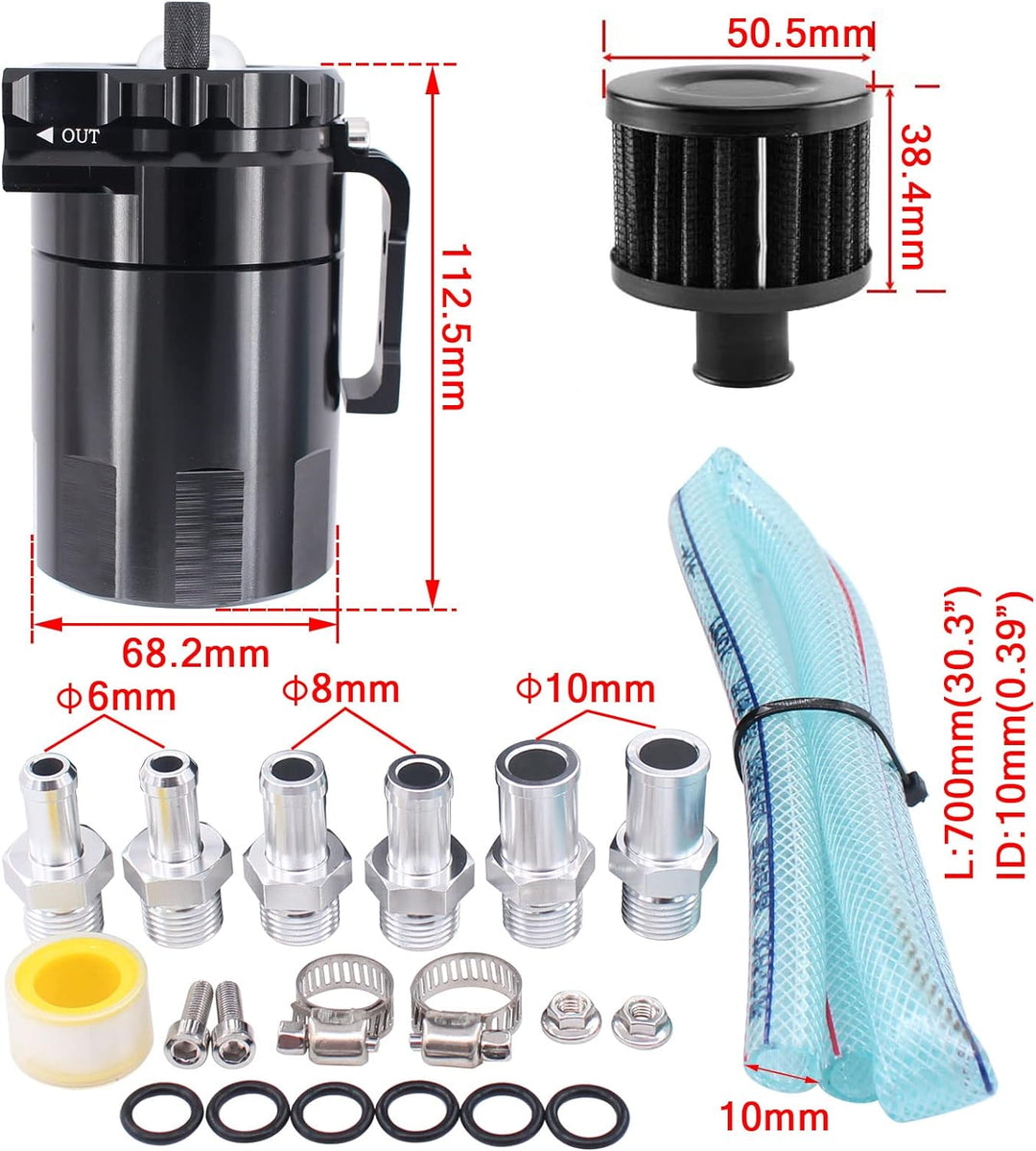 Öl Catch Tank Kann Ölauffangbehälter Lagertank 300ml universal Auto Motor Ölbehälter Autoöltank Moto