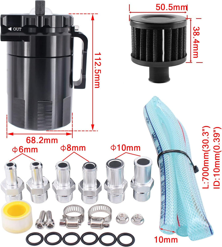 Öl Catch Tank Kann Ölauffangbehälter Lagertank 300ml universal Auto Motor Ölbehälter Autoöltank Moto