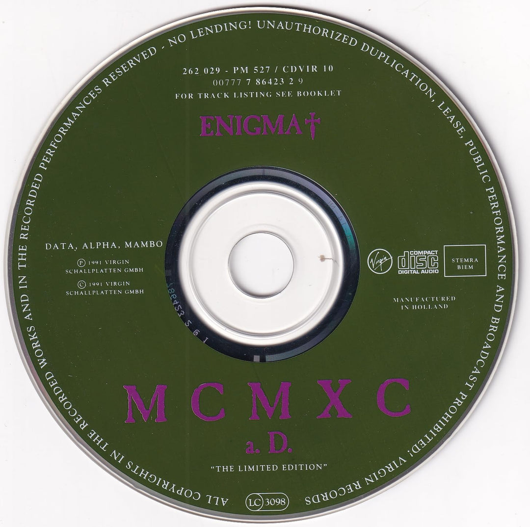 MCMXC A.D., Audio-CD