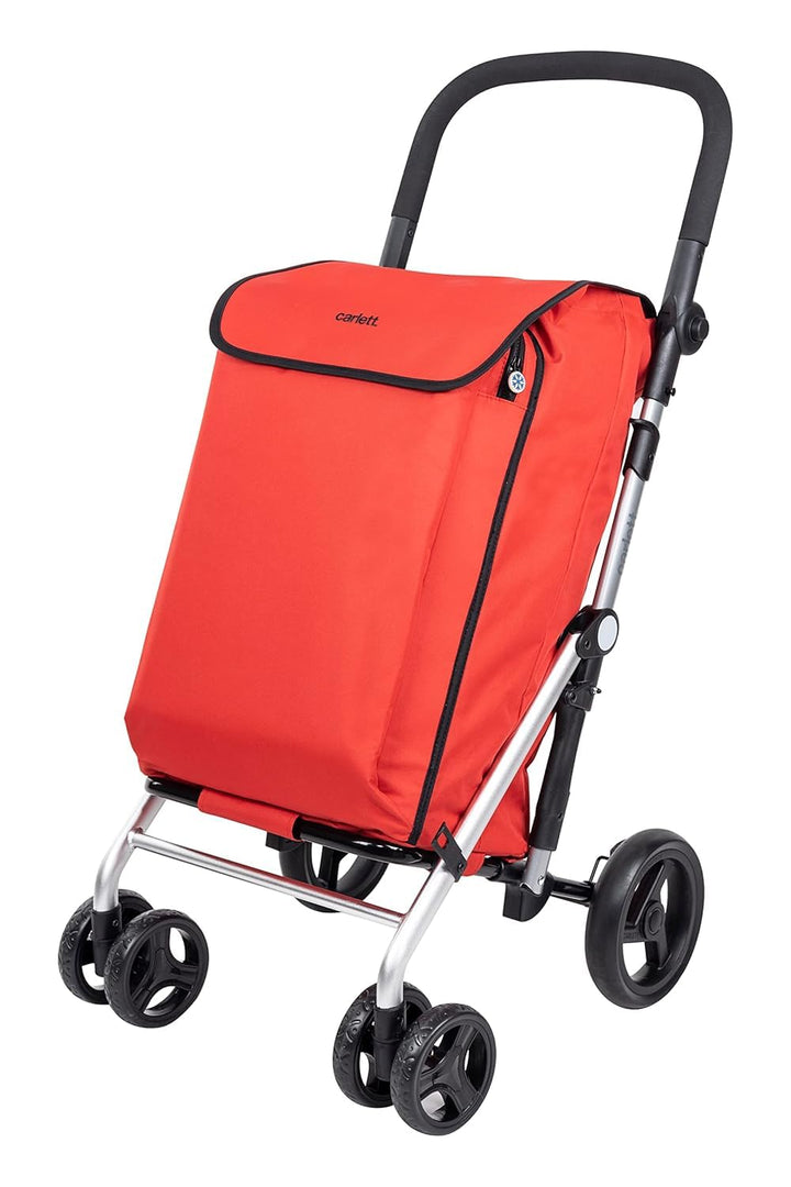 Carlett - Lite Family Lett470 | Warenkorb | Zusammenklappbarer Einkaufswagen | 4 Räder | Verstellbar