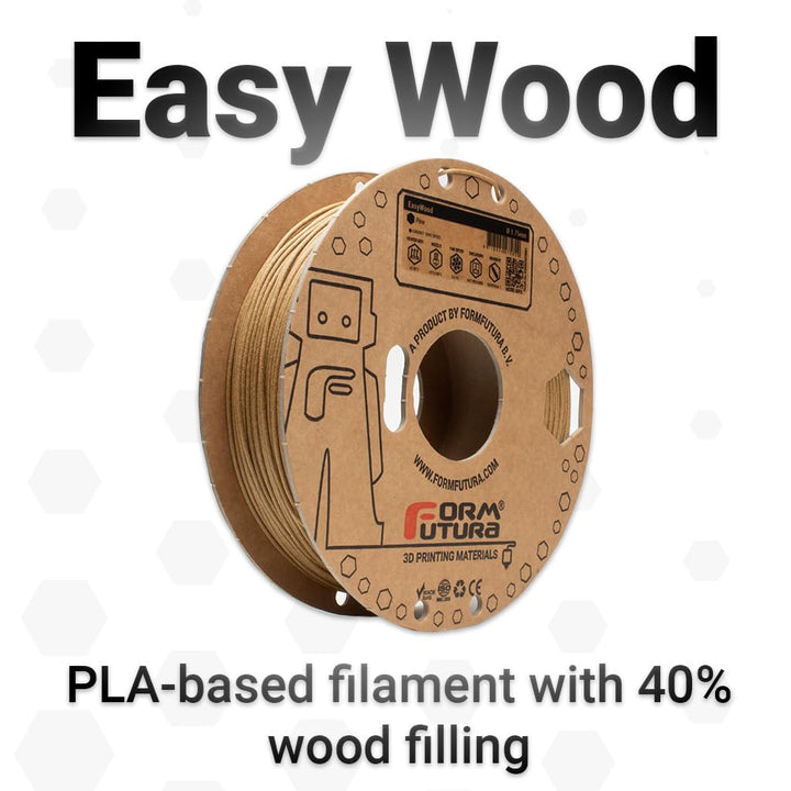 Formfutura EasyWood 3D-Drucker-Filament, Farbe: Braun (Coconut), 1,75 mm Coconut 500 gram 1.75mm, Co