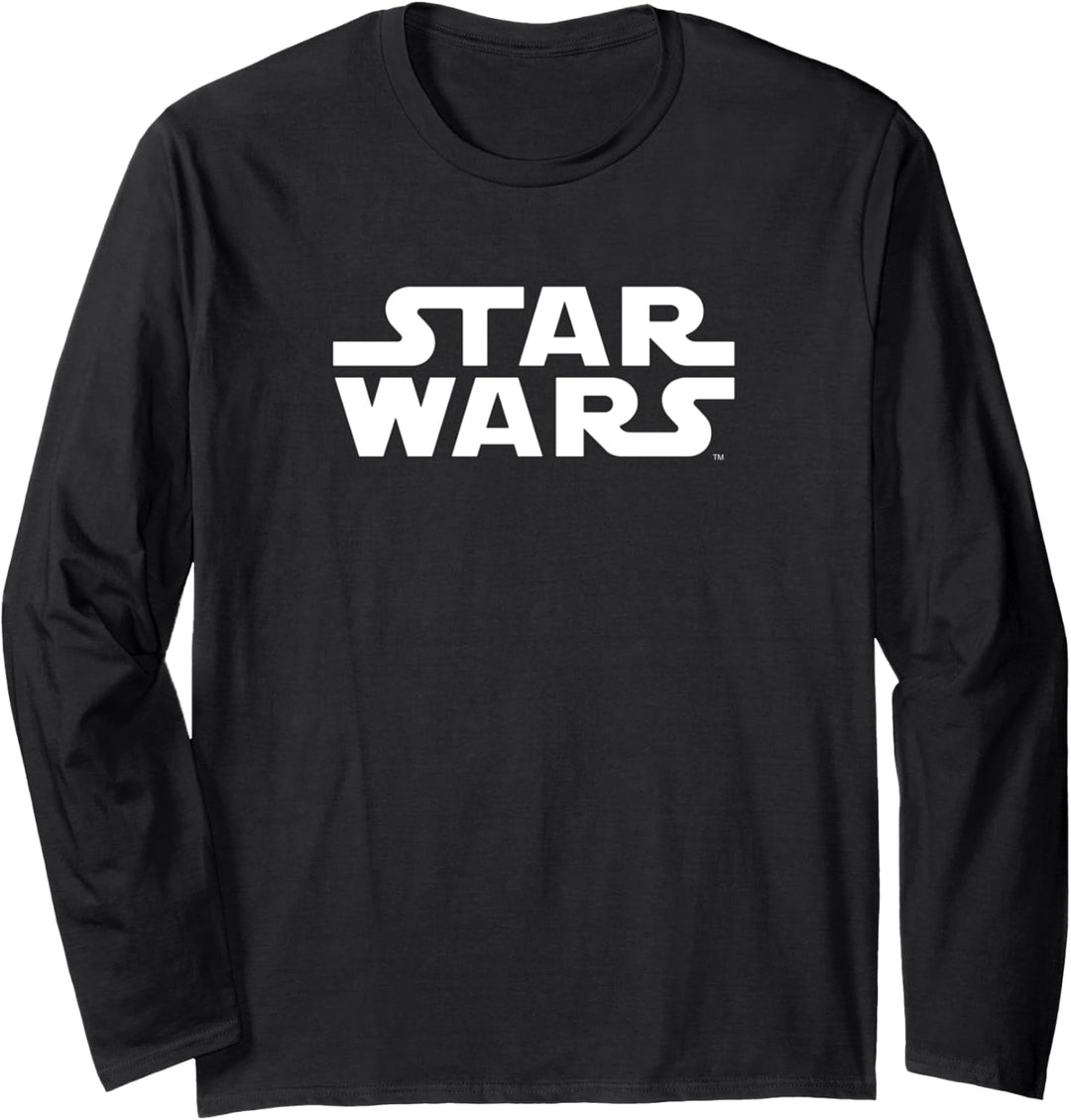 Star Wars Simple Logo Outline Langarmshirt