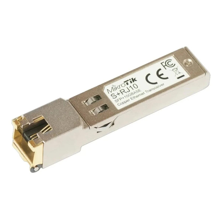 Mikrotik S+RJ10 Netzwerk-Sende-Empfangsmodul (10000 Mbit/s, SFP+, SFP+, Metall, 1 Stück)