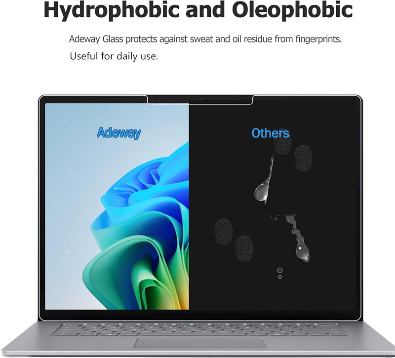 Adeway [2 Stück Displayschutzfolie für Microsoft Surface Laptop 7 13.8&